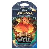 Whispers in the Well Sleeved Booster pack featuring Disney Lorcana with 12 additional game cards.