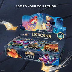 alt
Whispers in the Well Booster Box mit dem Disney Lorcana Sammelkartenspiel, 12 Karten pro Packung.