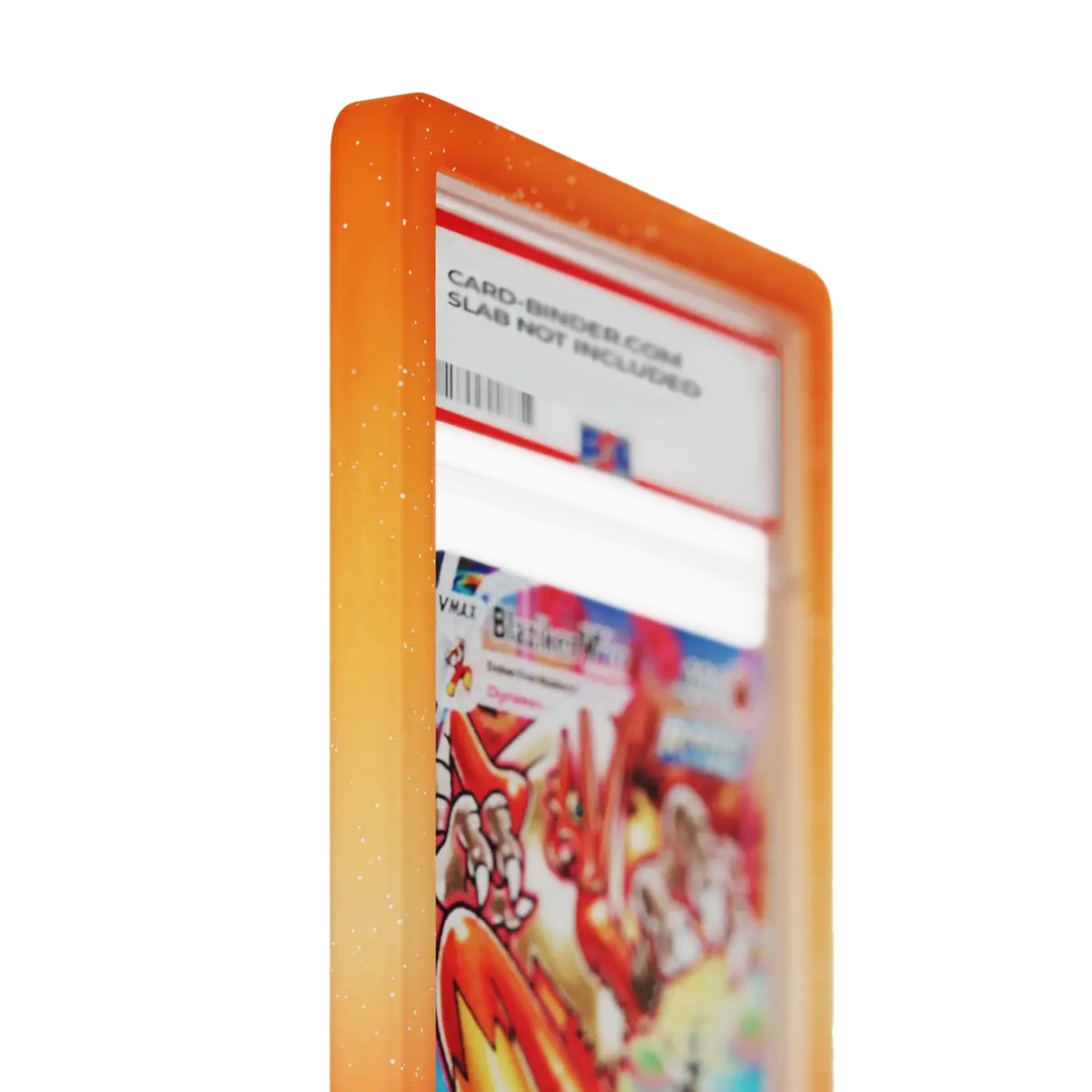 PSA Slab Guard - Vurig in een levendig oranje en rood verloop, biedt stijlvolle bescherming voor uw PSA Slab.