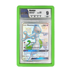 PSA Slab Bumper - Groen voor Mewtwo-kaart, voor bescherming en een stijlvolle presentatie.