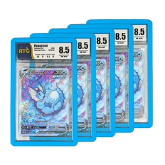 PSA Slab Bumper - Light Blue protecting graded cards, featuring multiple PSA slabs with Vaporen cards.