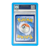 PSA Slab Bumper - Light Blue protecting a graded Pokémon card, showcasing premium fit and vibrant color.