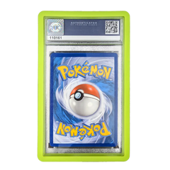 PSA Slab Bumper - Light green protecting a graded Pokémon card in a premium display.