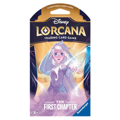 De First Chapter Sleeved Booster pack voor het Disney Lorcana ruilkaartspel met betoverende artwork.