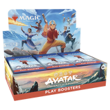 Boîte de boosters Avatar, le dernier maître de l'air, avec des illustrations pleines d'action de Magic: The Gathering.