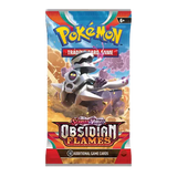 Pokémon Obsidian Flames booster pack met 10 extra spelkaarten uit de Scarlet & Violet-serie.
