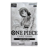 "Verpakking van de One Piece Card Game Dash Pack 2025 met alternatieve illustraties en promotionele details."
