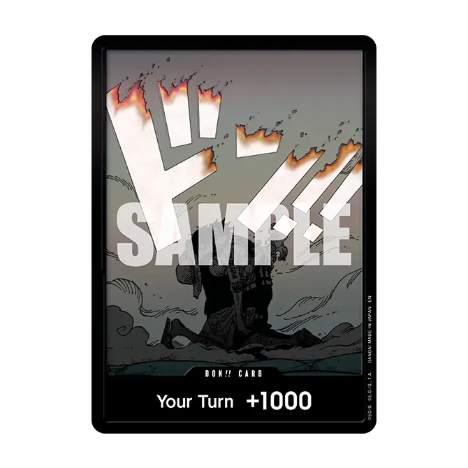 Carte du set OP16 Double Pack Vol.11 montrant une attaque spectaculaire avec +1000 d'effet. Focus sur le gameplay 