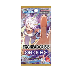 Egghead Crisis Japanese Booster Box (Live-stream) packaging for One Piece Card Game with anime character.