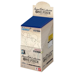 alt
25th Collection Japanische Booster Box mit One Piece TCG-Karten in stilvollem Verpackungsdesign.