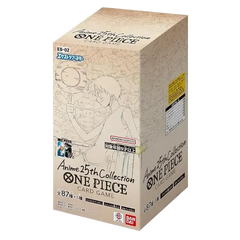 alt
Verpackung der 25th Collection Japanese Booster Box für One Piece TCG mit Anime-Artwork und Spieldetails.
