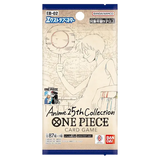 25th Collection Japanese Booster Pack featuring One Piece TCG card game, includes 6 unique cards.