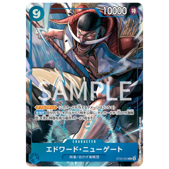 "Carte de personnage Edward Newgate de la collection premium de cartes One Piece 6 assort vol.1, avec des illustrations et des détails uniques."