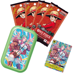 One Piece Vol 3 Coffret Tin avec boosters OP-13 et carte promo, Nami, Nico Robin, Jewelry Bonney.