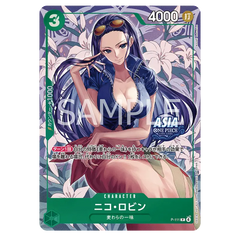 "One Piece Vol 3 Tin Pack Set Carte personnage NICO ROBIN avec illustrations époustouflantes et détails promotionnels."
