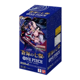 Die Azure Seven Japanese Booster Box für das One Piece Kartenspiel, mit 24 Booster-Packs mit einzigartigen Karten.