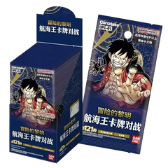 OPC-01 Romance Dawn Booster Box packaging featuring iconic One Piece character.