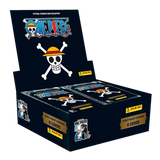 Panini 25th Anniversary Booster Box (Live-Stream) mit One Piece-Karten, jedes Pack enthält 8 einzigartige Karten.
