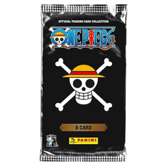 Panini 25th Anniversary Booster Box (Live-Stream) One Piece Booster-Pack mit ikonischem Totenkopf-Design.