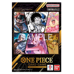 Collection Premium de Cartes One Piece 6 assorti vol.1 mettant en vedette des personnages populaires et des illustrations stylisées.