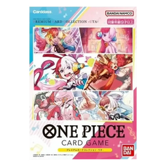 One Piece Premium Card Kollektion UTA mit Charakteren aus der One Piece Card Game Serie.