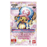 "One Piece TCG Memorial Collection Booster pack met unieke artwork en een set van 12 kaarten voor kaartspelenthousiastelingen."