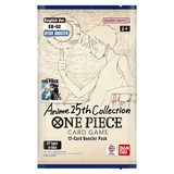 "Anime 25th Collection Booster Box met One Piece TCG, boosterpakket van 12 kaarten van Bandai."