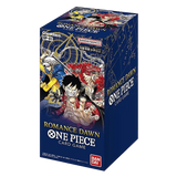 "Romance Dawn Japanische Booster Box mit One Piece Charakteren und Design aus dem OP01 Kartenspiel."