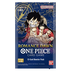 alt
Romance Dawn Booster Pack für One Piece TCG mit Luffy, 12 einzigartige Karten, veröffentlicht am 2. Dezember 2022.
