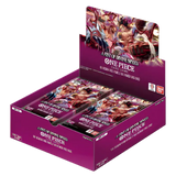 A Fist of Divine Speed Booster Box Display mit One Piece TCG Karten und Packs.