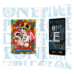 One Piece Day 25 Promo Collection mit Monkey D. Luffy und Don Promo-Karten.