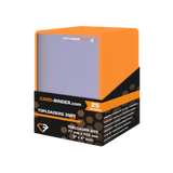 Premium Orange Border Toploaders for card protection and organization, 35PT, 25-pack by cirdbinder.com