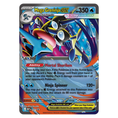 Mega-Quajutsu-ex Premium-Kollektion-Karte mit mächtigen Fähigkeiten und atemberaubendem Design im Wasser-Typ.