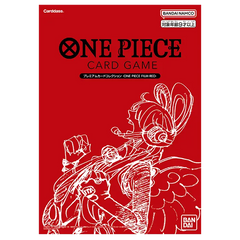 "PREMIUM CARD COLLECTION -ONE PIECE FILM RED- verzegeld boekje voor One Piece Card Game met illustraties uit de film."