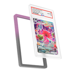 PSA Slab Guard - Midnight protecting a PSA 10 Gengar card within a beautiful gradient bumper.