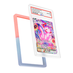PSA Slab Guard - Stellar protecting a Mew PSA 10 slab in vibrant gradient colors from cirdbinder.com