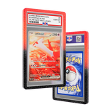 PSA Slab Guard - Blackfire met Latias GX-kaart, met levendig gradiëntontwerp en beschermende functies.
