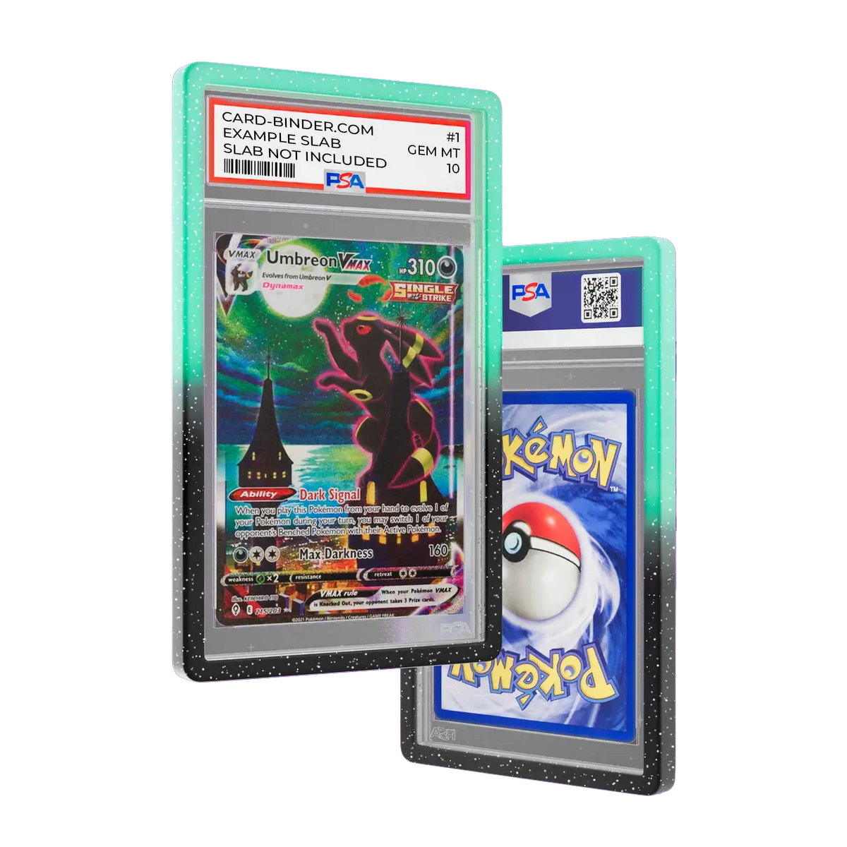 PSA Slab Guard - Luminous for protecting PSA Slab with a beautiful gradient design. Perfect for Umbreon PSA 10 Slab.