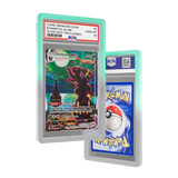 PSA Slab Guard - Radiance with vibrant gradient for PSA Slab protection in green and black. Perfect for Dark Type Pokémon.