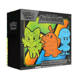 Pokemon Scarlet & Violet Paldea Evolved Elite Trainer Box met Meowscarada, Skeledirge en Quaquaval.