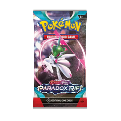 Pokémon TCG Paradox Rift booster pack featuring a dazzling Gardevoir, perfect for collectors and players alike!