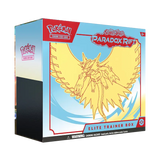 "Pokémon Paradox Rift Elite Trainer Box met Roaring Moon-artwork en levendig design voor Pokémon SV04."