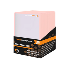 Premium Roze Rand Toploaders: 25 stuks, perfect voor de bescherming van high-end kaarten.
