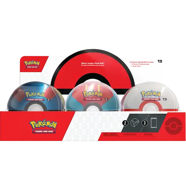 Pokemon Pokeball Tin Display Q3 2023 - Schwert & Schild
