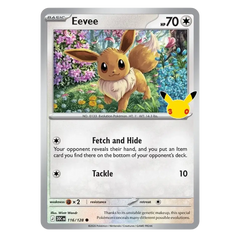 promo card eevee in the 30th Celebration 2-Pack Blister Eevee