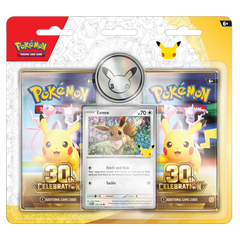 30th Celebration 2-Pack Blister Eevee with 2 booster packs and an exclusive eeve promo card