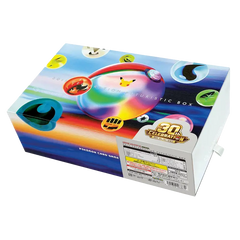 Pokémon 30th Celebration Futuristic Collection Box featuring iconic characters and colorful design, perfect for collectors.