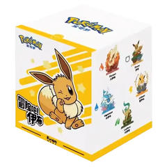 Eevee Figure Blind Box featuring random Pokémon figures including Eevee and its evolutions. Perfect gift for fans!