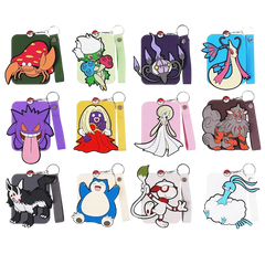 Colorful Pokémon Gengar Display Blind Box keychains, featuring various characters in a fun and playful arrangement.