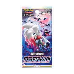 Dark Phantasma Korean Booster Box featuring Pokémon artwork and booster pack design.